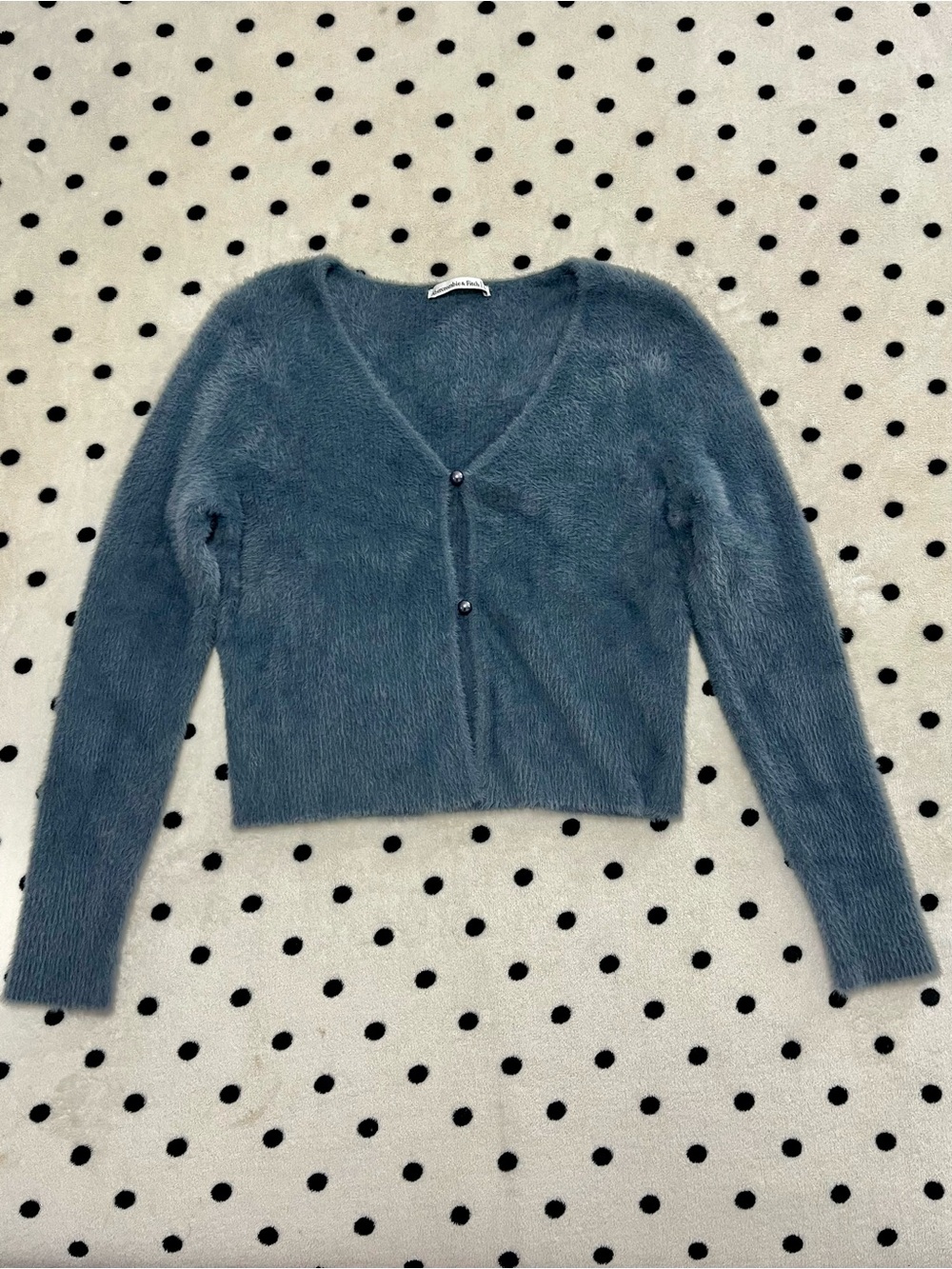 Abercrombie & Fitch Fuzzy Cropped Cardigan Size L
